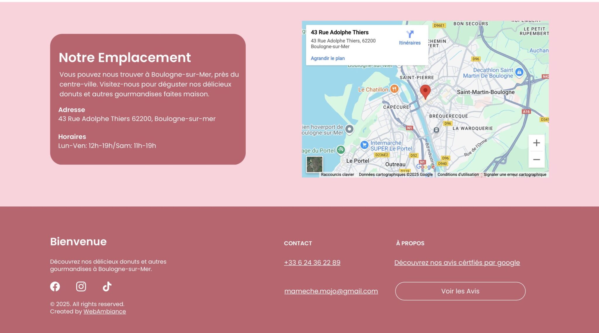 création de site vitrine pour entrepreneurs locaux