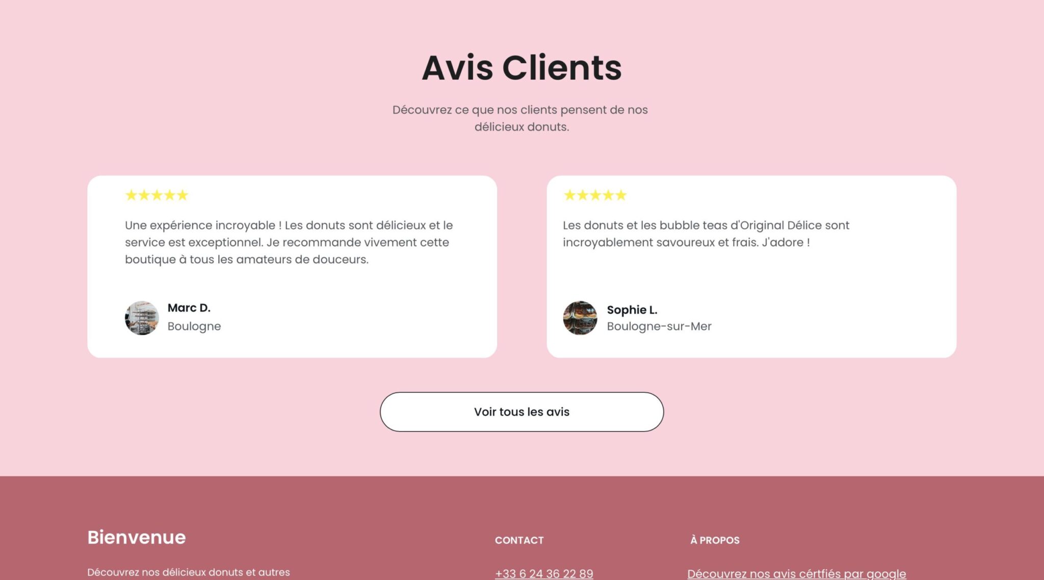 création de site vitrine pour entrepreneurs locaux